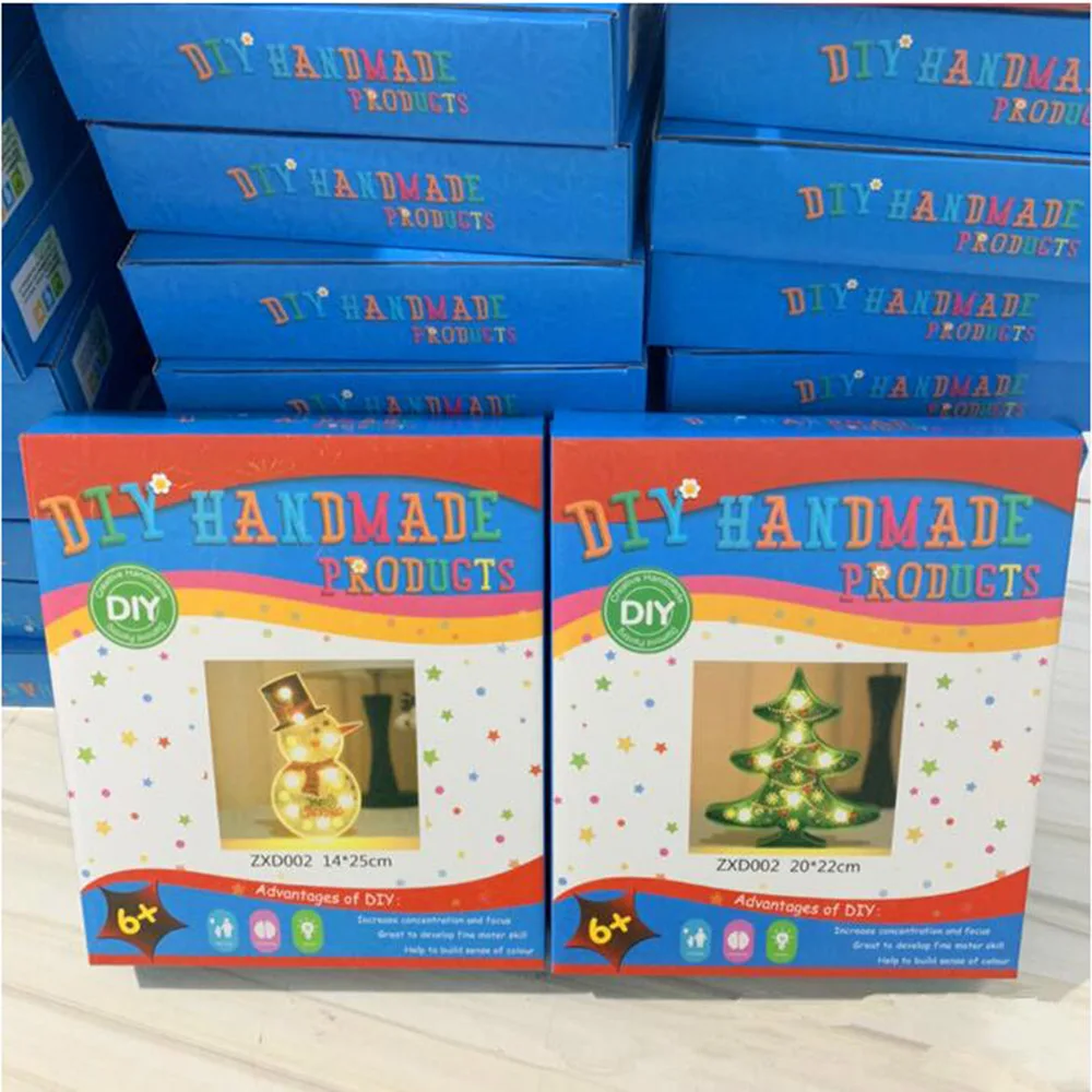 Новинка 2019 сделай сам светодиодный алмаз картина ночник Рождественская елка