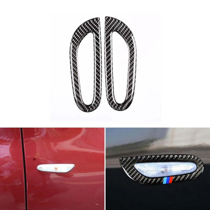 

Real Carbon Fiber 2PCS Car Styling Exterior Turn Signal Light Frame Cover Trim For BMW 3 Series E90 E92 E93 2005 - 2011 2012