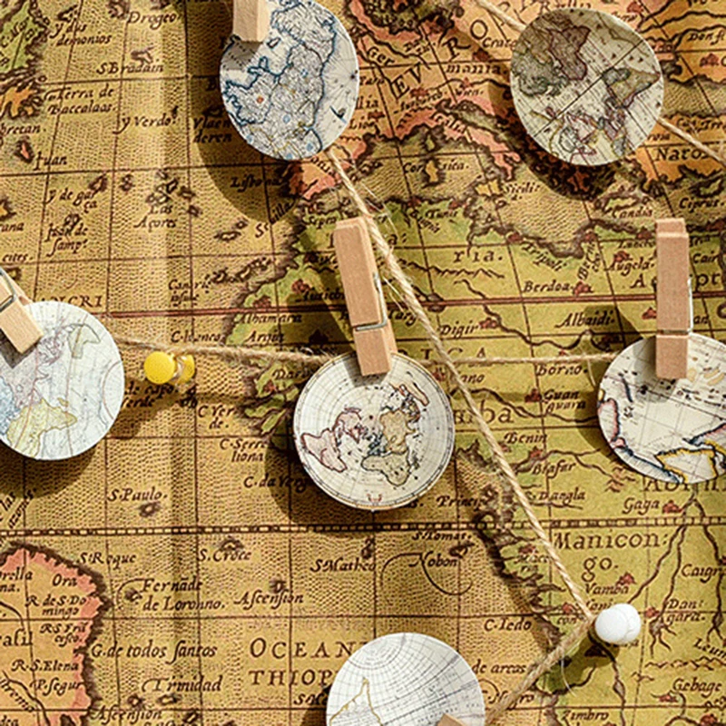 46 шт винтажные карты Глобус бумажные наклейки путешествия по всему миру