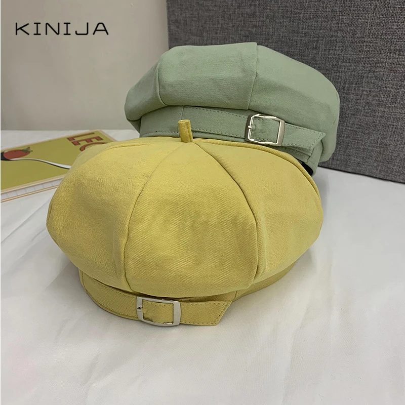 Британский женский берет с короткими полями весенне летний тонкий дышащий