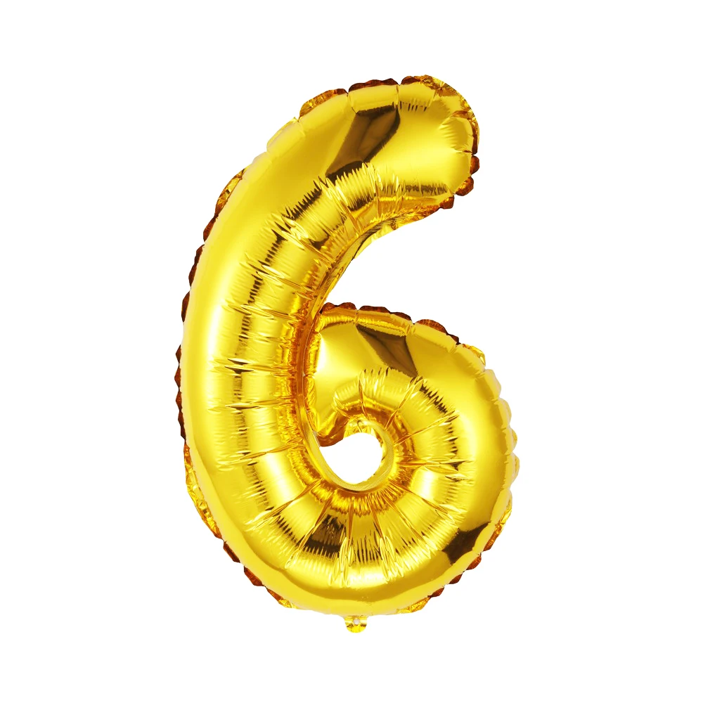 CARRYWON Ballons16 дюймов золотое серебряное число фольгированных шаров цифра воздушный шар День рождения свадьбы украшения день рождения шар - Цвет: Красный