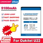 Аккумулятор LOSONCOER 5100 мА  ч для OUKITEL U22 мобильный телефон