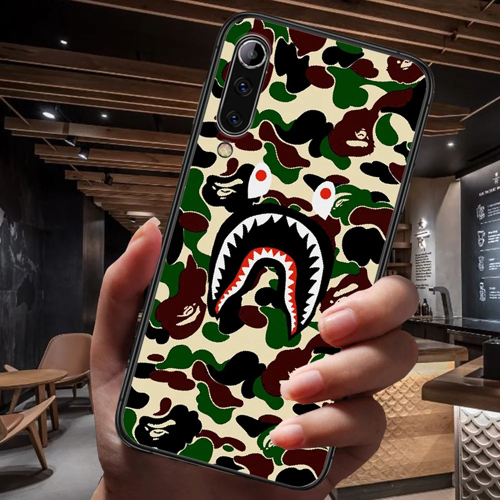 

Camouflage Pattern Camo bape Phone Case For Xiaomi Mi Note 10 A3 9 MAX 3 A2 8 9 Lite Pro Ultra black Back Silicone Bumper Trend