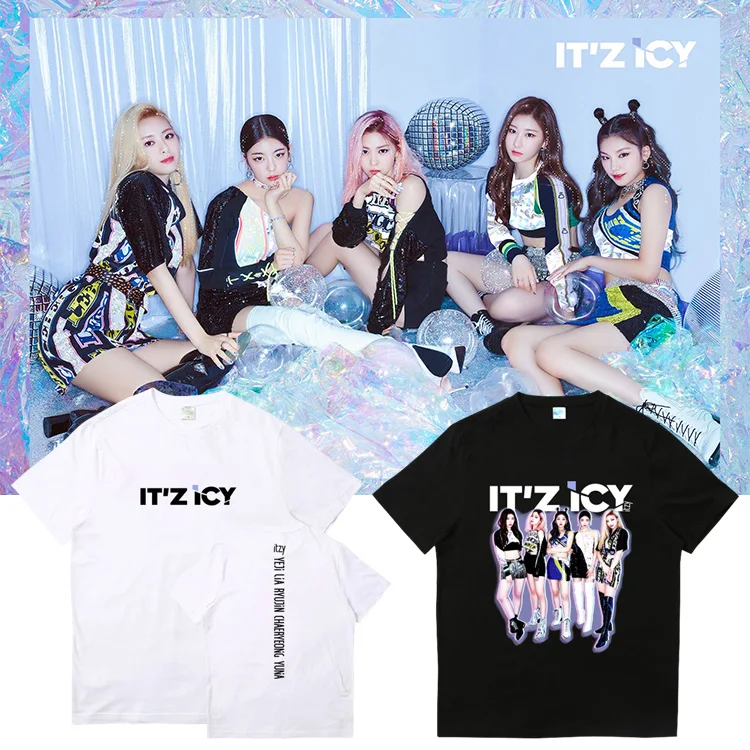ITZY комбинированный альбом IT'z ледяная летняя свободная одежда Kpop с коротким