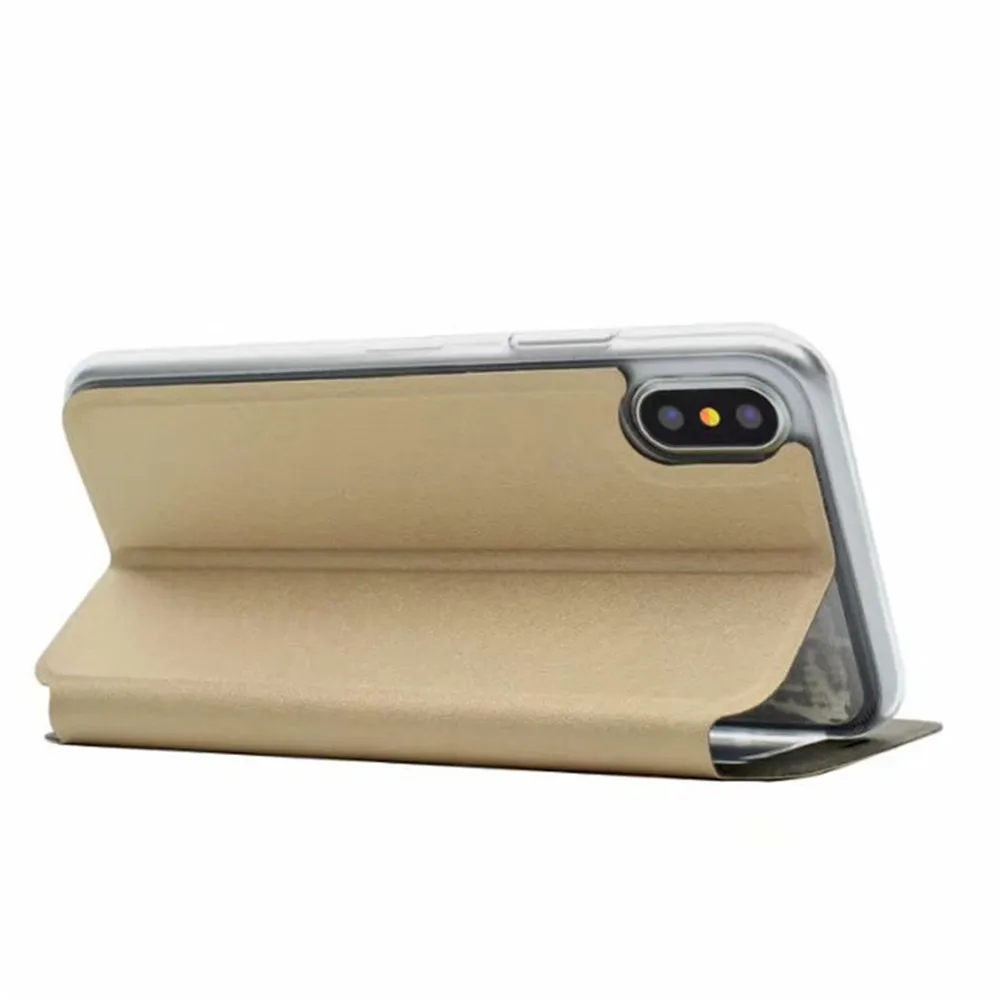 Ультратонкий чехол из ПУ кожи с откидной крышкой и подставкой для Apple iPhone XS Max XR Plus