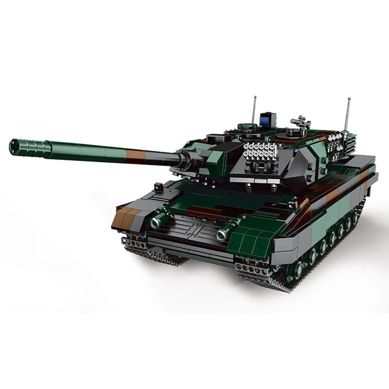

High-Tech The German Military Weapon Army Theme Leopard-2A6 Tank Armored Vehicle Child Bricks Toys Christmas Gifts