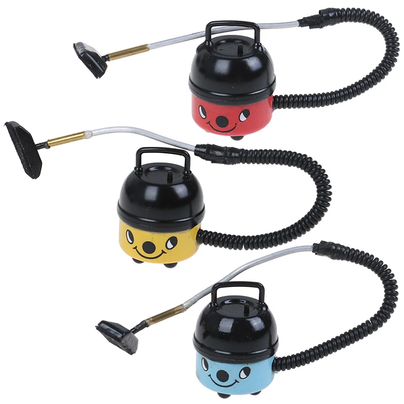 

1PCS Vacuum Cleaner Black and Blue 1/12 Dollhouse Miniature Accessory Baby Toys