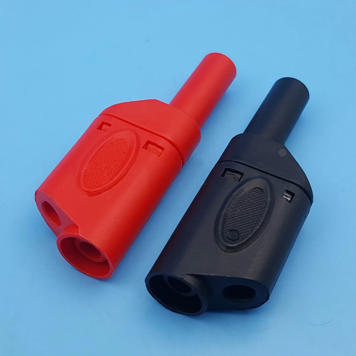 10 шт. красные черные полностью изолированный 4 мм Мужской стекируемые