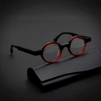 hand made vintage round acetate glasses frame for men women prescription myopia optical eyeglasses 2021 retro circle eyewear
