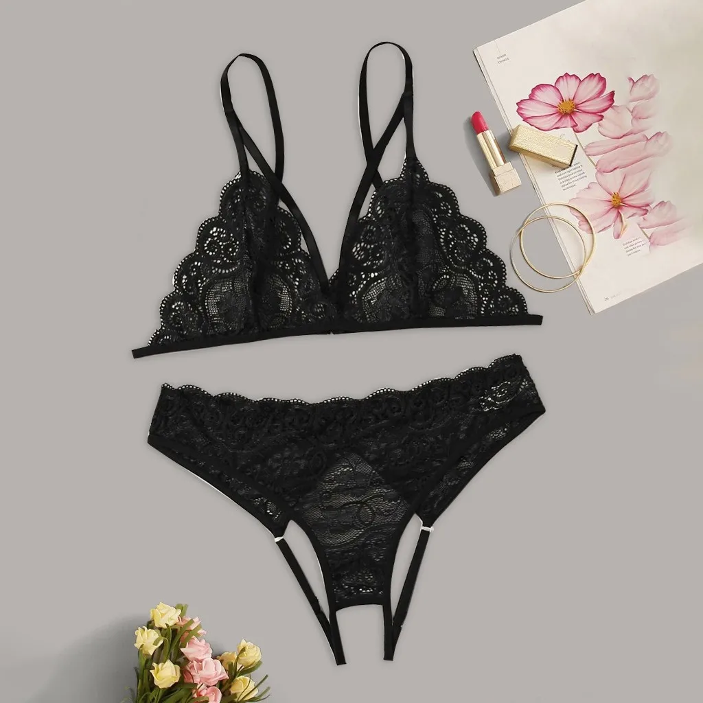 

Women's Sexy Lingerie Nightwear Sexy Bra And Panties Set Quality Lace Lingerie Set Sexy Hot Oversize Sensual Lingerie Woman