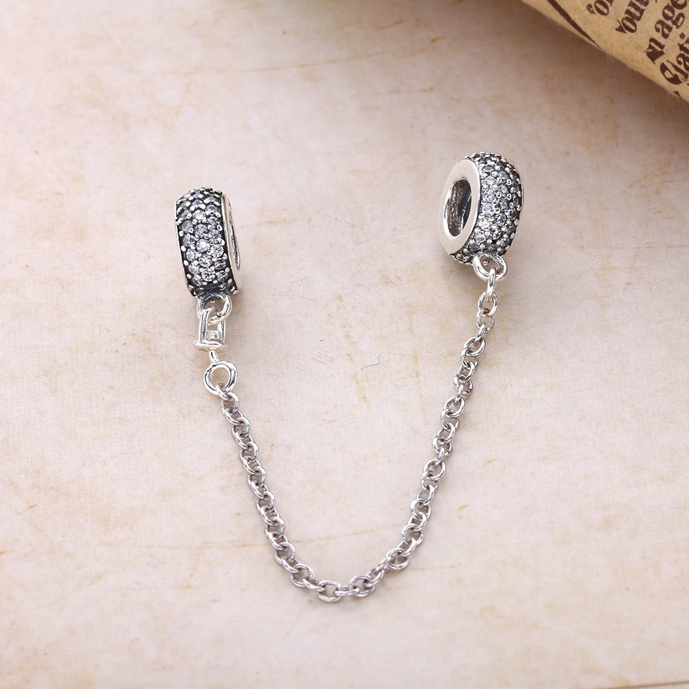 Moonmory Новое поступление S925 Стерлинговое Серебро паве вдохновение безопасная цепь