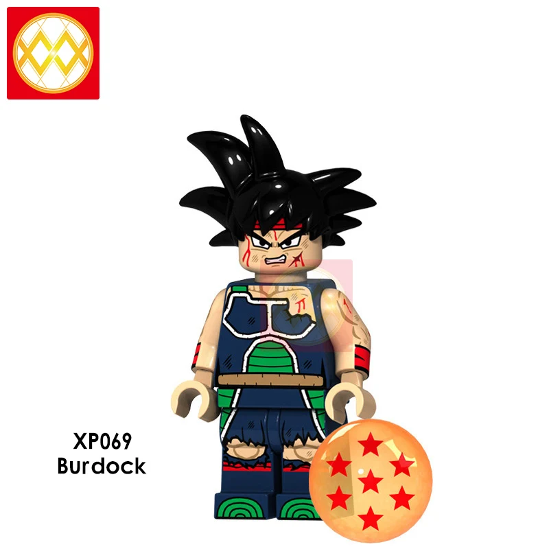 XP069 Burdock Dragon Ball Z строительные блоки Гоку Вегета Мастер Роши криллин стволы супер Saiyans Аниме Коллекция игрушек для детей Подарки - Цвет: XP069 Burdock