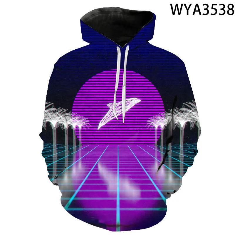 

Парным 3D с принтом; Женские; С капюшоном; На каждый день с длинным рукавом больших размеров Мужская толстовка уличной моды Свободные толстов...