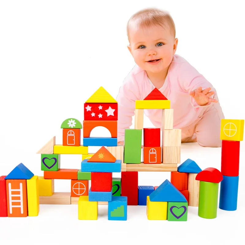 Деревянные игрушки для детей 50/100 шт.|Деревянные конструкторы| |