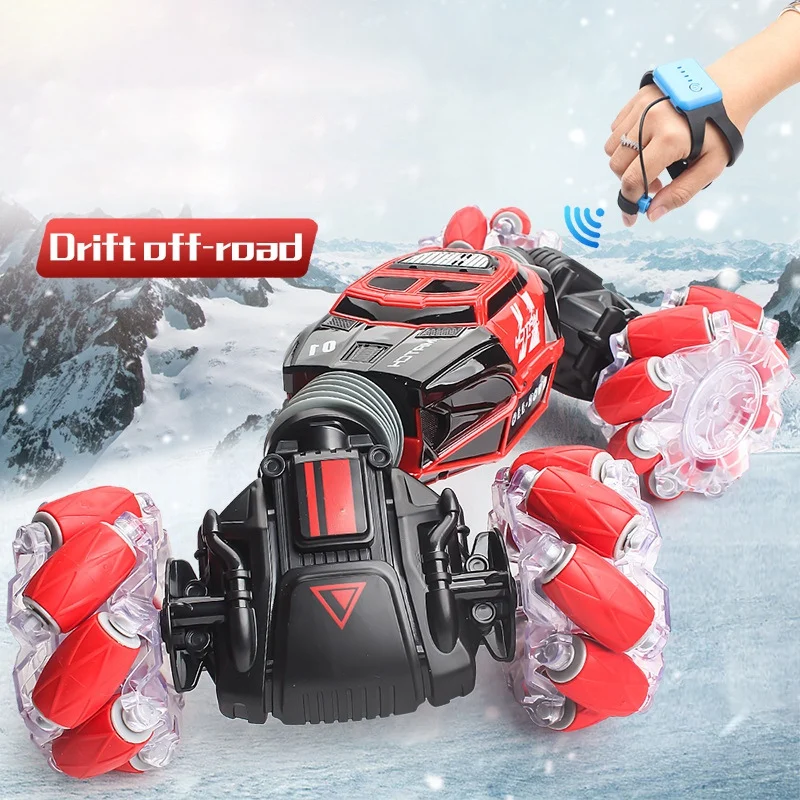 

4WD RC Stunt Car Watch Gesture Sensor Control Deformable Electric RC Drift Car Transformer Toys Kid Gifts
