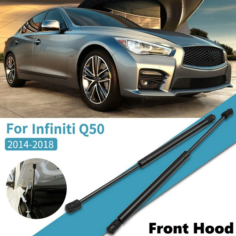 

2Pcs Front Hood Lift Support Strut Spring Shock Damper for Infiniti Q50 2014-2018 65470-46A0A 6801 PM3369