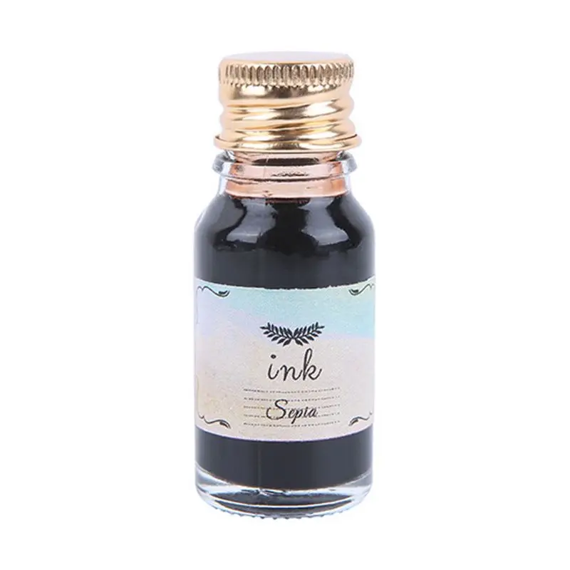 

10Pcs 10ml Colorful Fountain Pen Ink Refilling Inks Stationery School Supplies R9JA