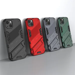 holder case for iphone 13 cover for iphone 13 capas pc bumper kickstand shockproof back cover for iphone 11 12 13 pro max fundas free global shipping