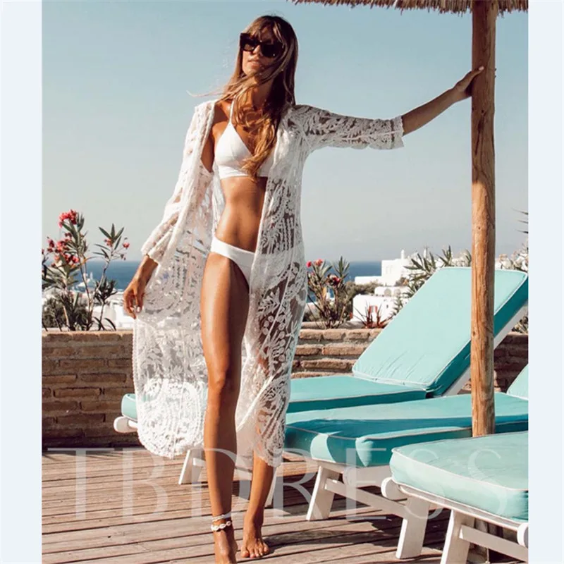 Женское вязаное пляжное белое платье Пляжная накидка Длинная пляжная одежда 2020 |