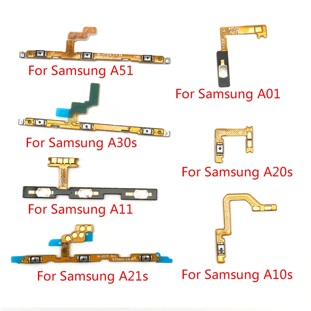 

20Pcs For Samsung A01 A10 A10S A11 A20 A20S A21S A30 A30S A50 A50S A60 A70 A70S A51 A71 A920 Power Volume Side Button Flex Cable