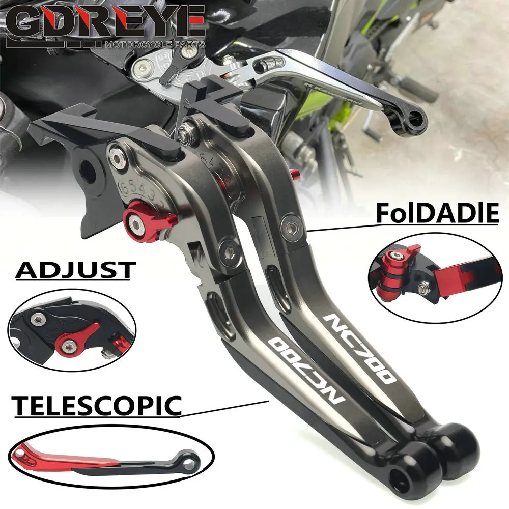

Motorcycle CNC Adjustable Folding Brake Clutch Levers Handle Grip For HONDA NC700S NC700X NC700 2012 2013 2014 2015 2016