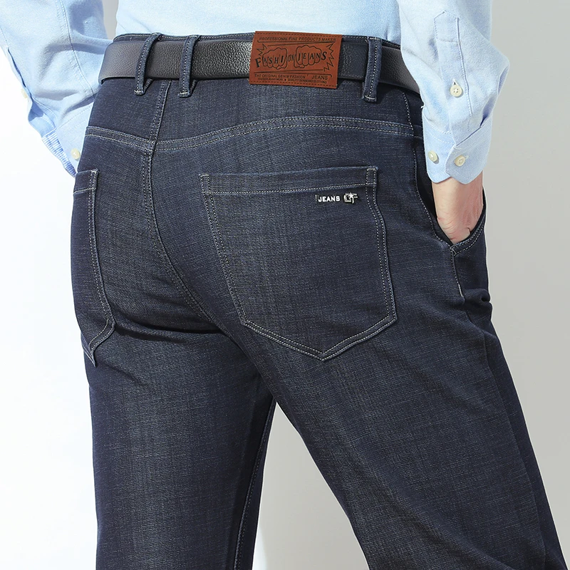 

2019 Brand Men Jeans Autumn Style Jeans Slim Stretch Jeans Denim Pants Solid Slim Fit Jeans Male