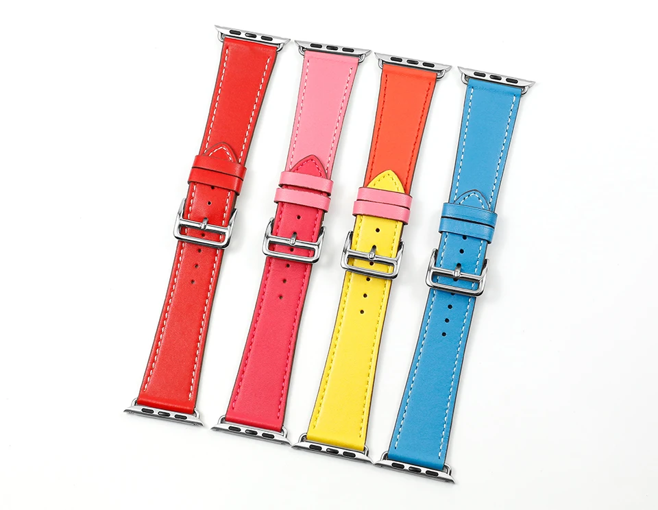 Ремешок Carouse для Apple Watch Series 3/2/1 38 мм 42 мм ремешок из натуральной кожи для iWatch 4 спортивный ремешок для часов 40 мм 44 мм