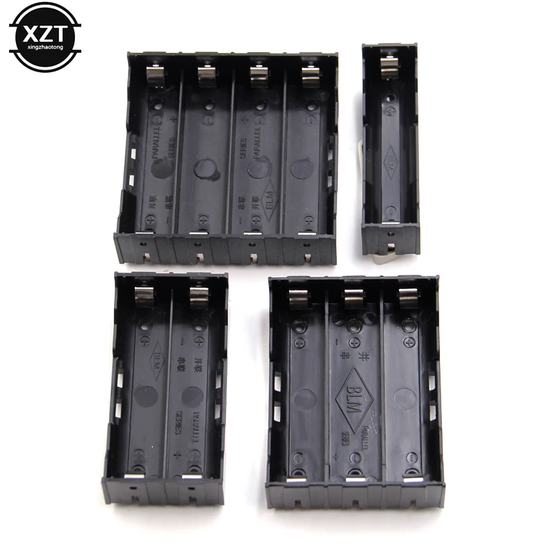 

New DIY ABS 18650 Power Bank Cases 1X 2X 3X 4X 18650 Battery Holder Storage Box Case 1 2 3 4 Slot Batteries Container Hard Pin