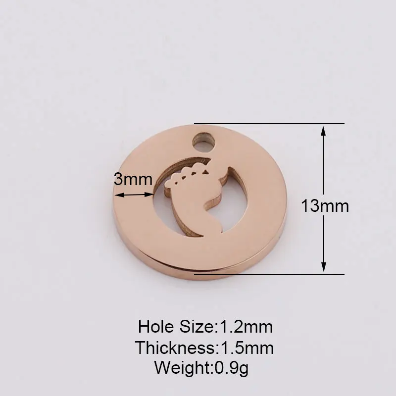 Подвески из нержавеющей стали под золото 5 шт.|Шармы| |
