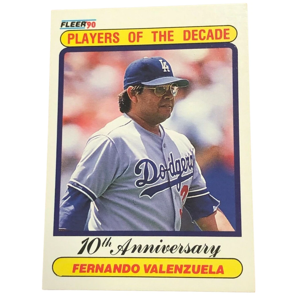Fleer 1990 Baseball 10th Anniversary edition. Коллекционные карточки бейсбольные 15шт |