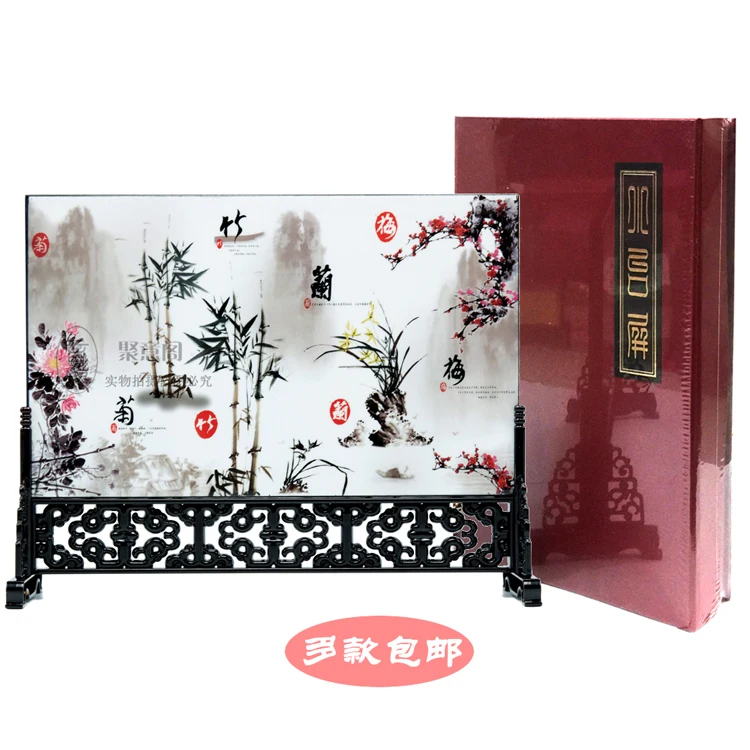 Деревянная лакированная посуда небольшой экран для стола гостиной офиса