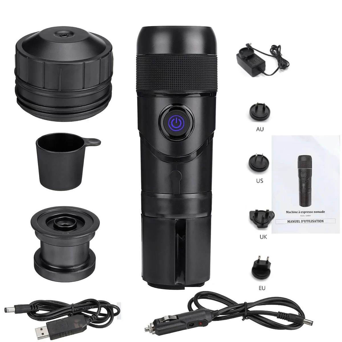 

Mini Portable Coffee Machine Car Dc12v Automatic Coffee Expresso Maker Nespresso Dolcegusto Capsule Espresso Coffee Powder H4