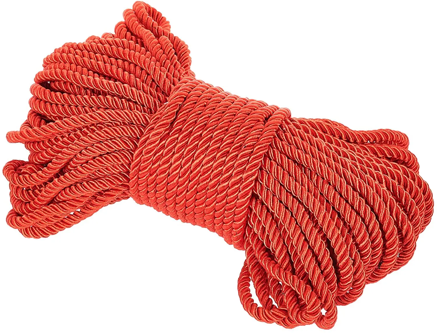 

Красный витой декоративный шнур 6 мм, 27 ярдов, декоративный шнур для занавесок, обивки, Honor, шнур для домашнего декора, обивка