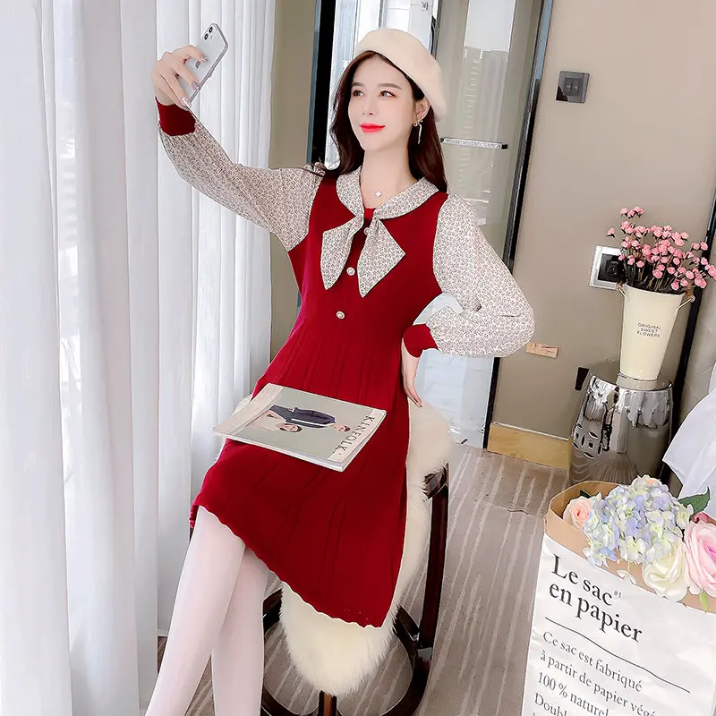 

Casual Women Spring Summer Dresses Fashionable Elegant V-Neck High Waist Vintage Korean Style Lady Office Lady Mini Dress