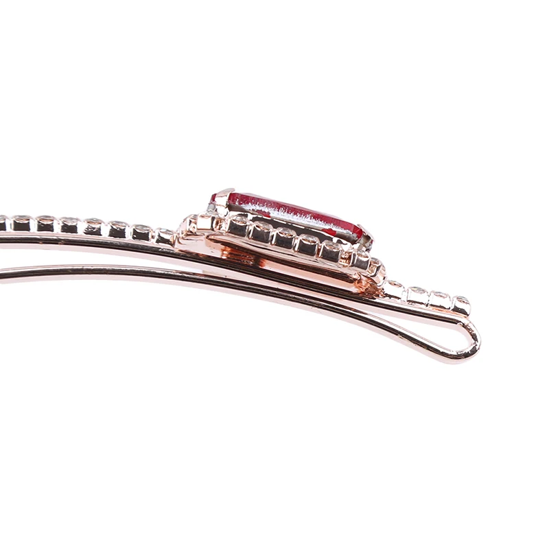 

1Pc Bling Crystal Hairpins Headwear ForWomen Girls Rhinestone Hair Clips Pins Barrette Styling Tools 5Colors