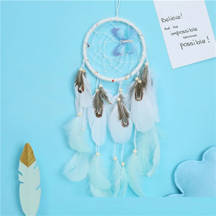 

Hot Sale Butterfly Love Wind Dream Catcher Wall Decoration Home Decoration Pendant Creative Gift Student Gift