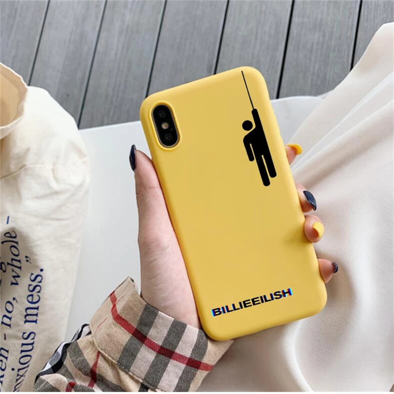 Чехол с логотипом Billie Eilish для samsung Galaxy S10 S9 S8 S7 S6 Plus мягкий силиконовый чехол
