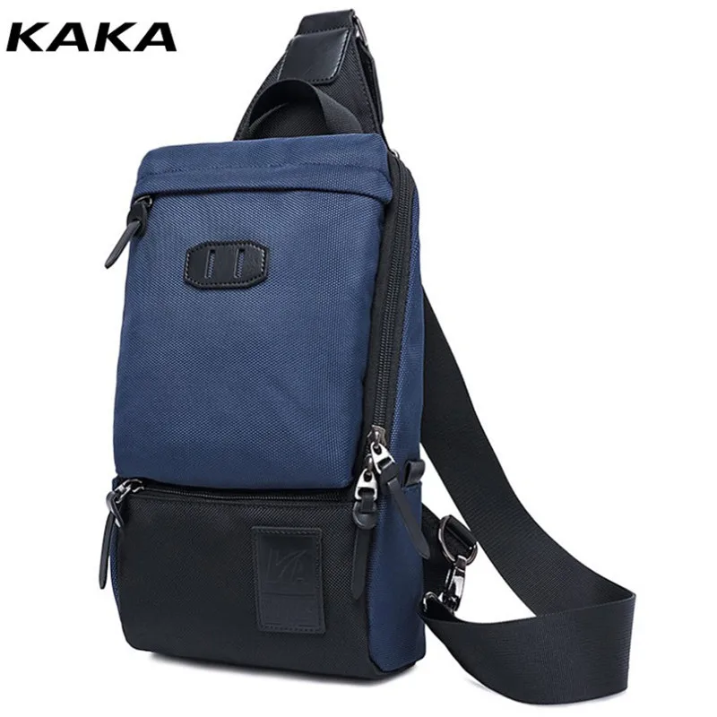 Новая нагрудная сумка KAKA 2019 Мужская модная через плечо с карманами