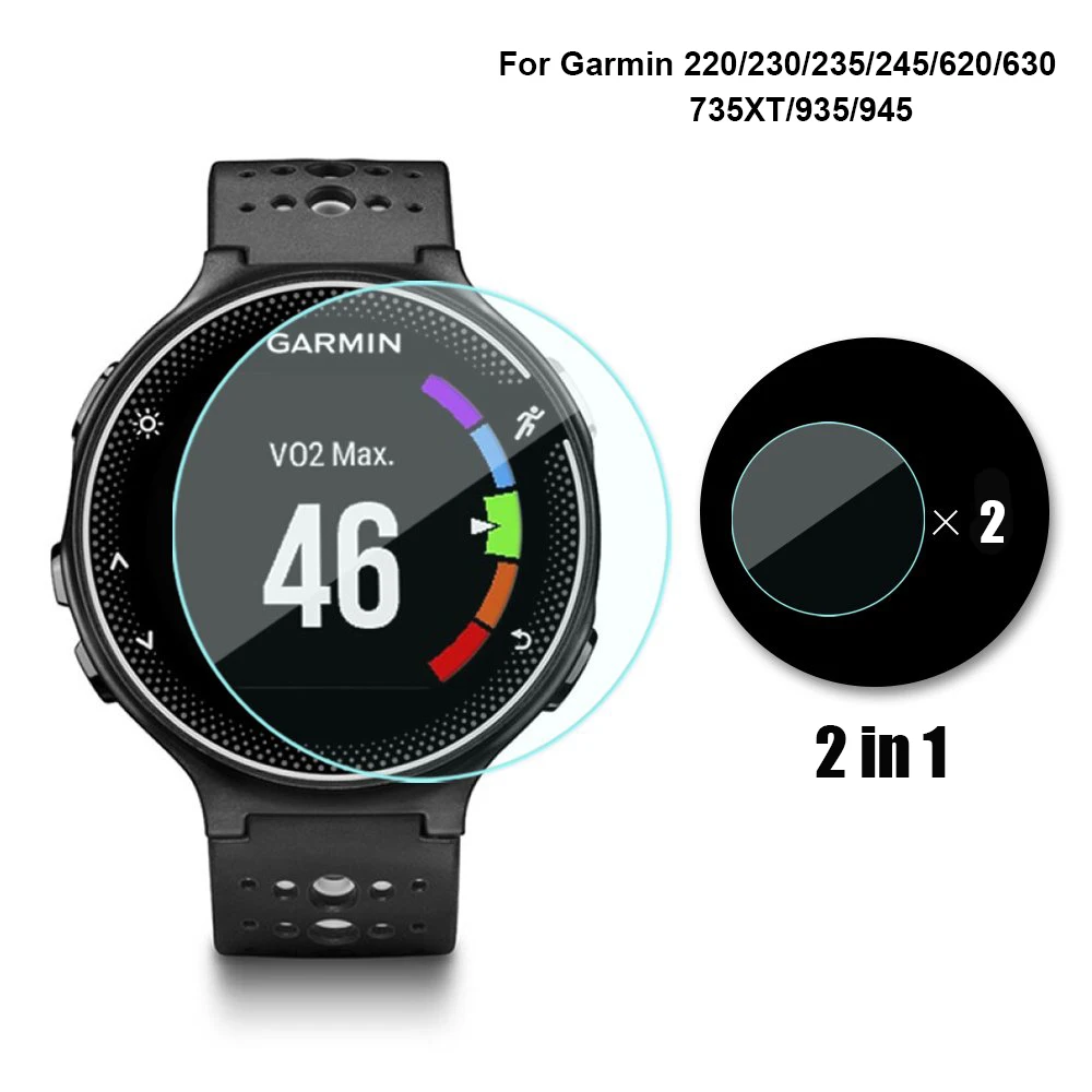 2 упаковки для Garmin Forerunner 220 235 735XT защита экрана часов аксессуары закаленное стекло