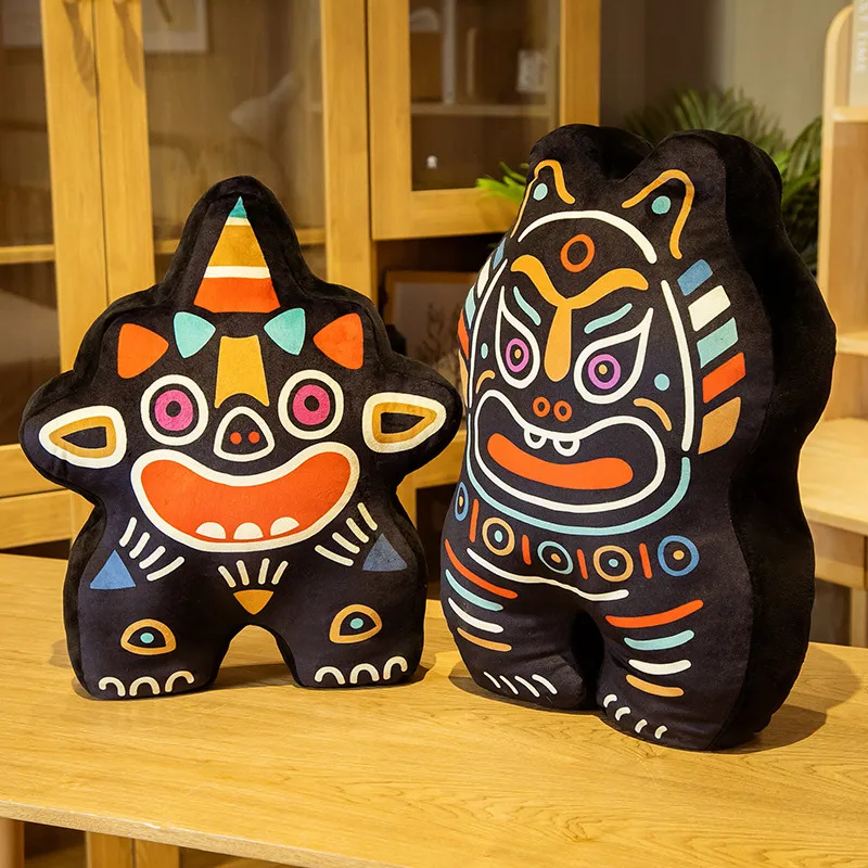 

Подушка Totems, таинственная живопись, плюшевые игрушки, подушка для дивана, домашний декор, подарки из темной серии
