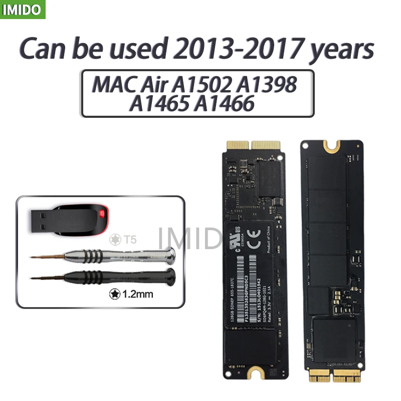 Оригинальный 128 ГБ для 2013 2014 2015 Macbook Pro Retina A1502 A1398 Air A1465 A1466 SSD твердотельный