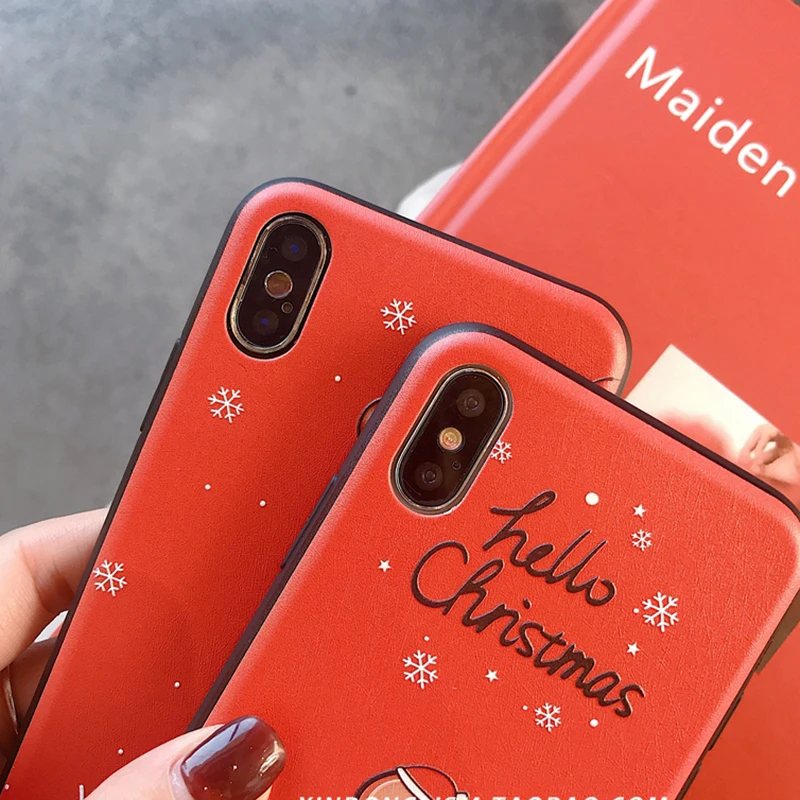 Санта Клаус ТПУ 3D чехол с тиснением и изображением для Xiaomi mi 9 6X8 A2 Lite A1 CC9e F1 для Red mi K20 7A S2 5 Plus Note 4X 6A 5A 5X6 7 Pro Чехол