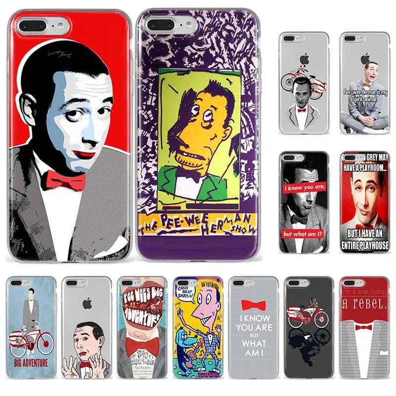 Чехол для телефона Pee Wee Herman прозрачный силиконовый чехол iPhone X 8 7 6 6S Plus аниме 5 SE xr xs