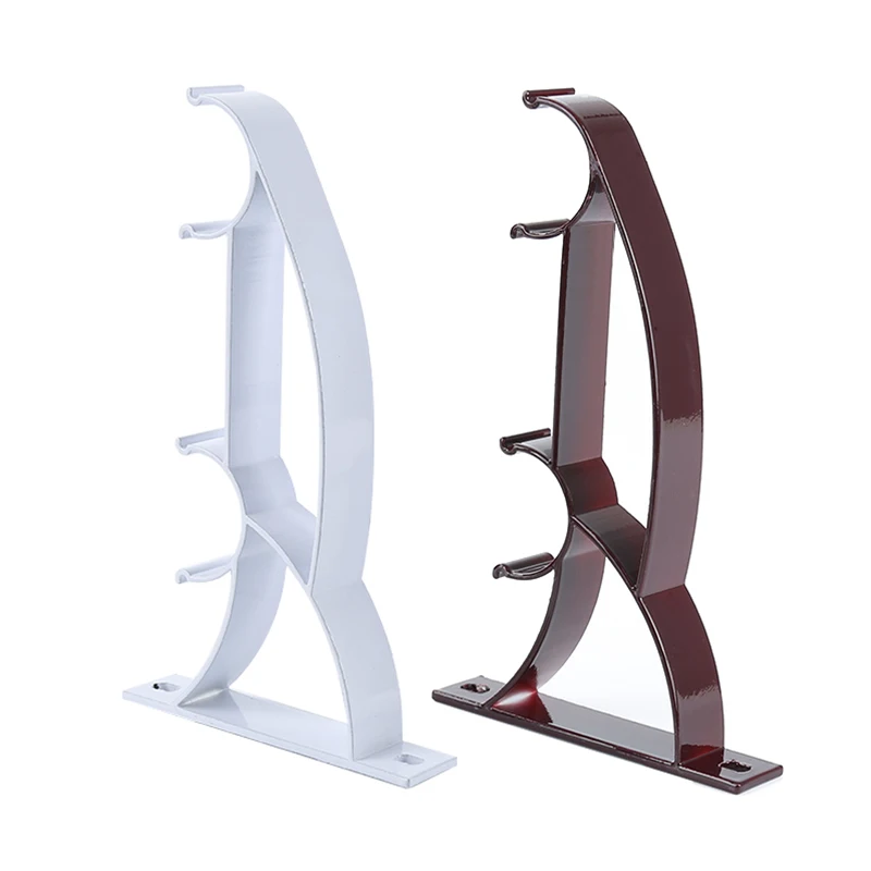 

Double Rod Holder Curtain Pole Bracket Aluminum Alloy Curtain Pole Bracket Curtain Decorative Accessories