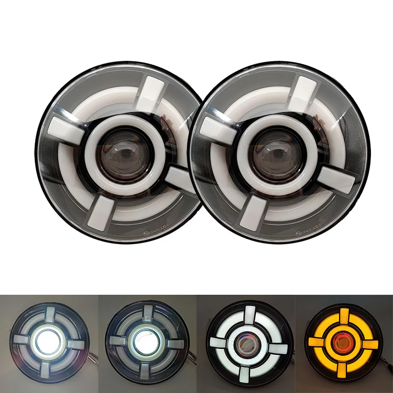 

Комплект для автомобильных фар, круглые светодиодные лампы диагональю 7 дюймов, для Lada Niva 4X4 Uaz Hunter, Lada Classic 1950 -1979, 2 шт.