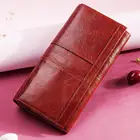 Кошелек женский из натуральной кожи, с отделением для монет и телефона