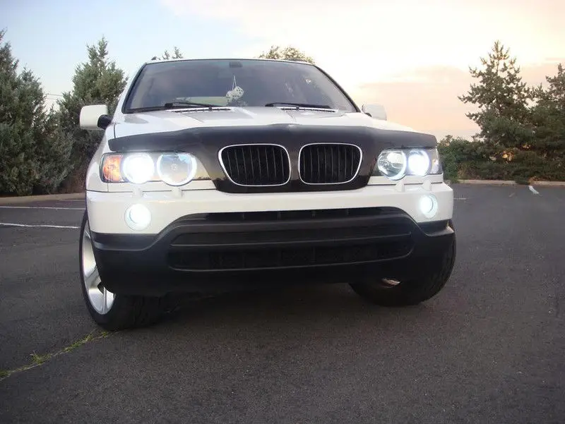 Для BMW X5 1998-2003 авто светодиодный DRL Bi-xenon высокий светильник композитный передний