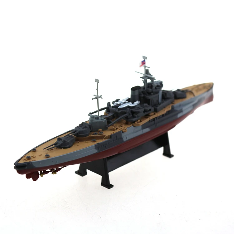 Modelo de juguete de barco de guerra de la Reina Elizabeth para ni&ntilde;os, escala 1:1000, con caja de Color, colecci&oacute;n-2