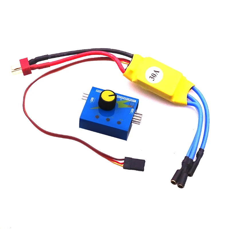 

DC 12V 30A high power brushless motor speed controller with ESC tester 3 gear indicator Steering gear tester set for XXD drone