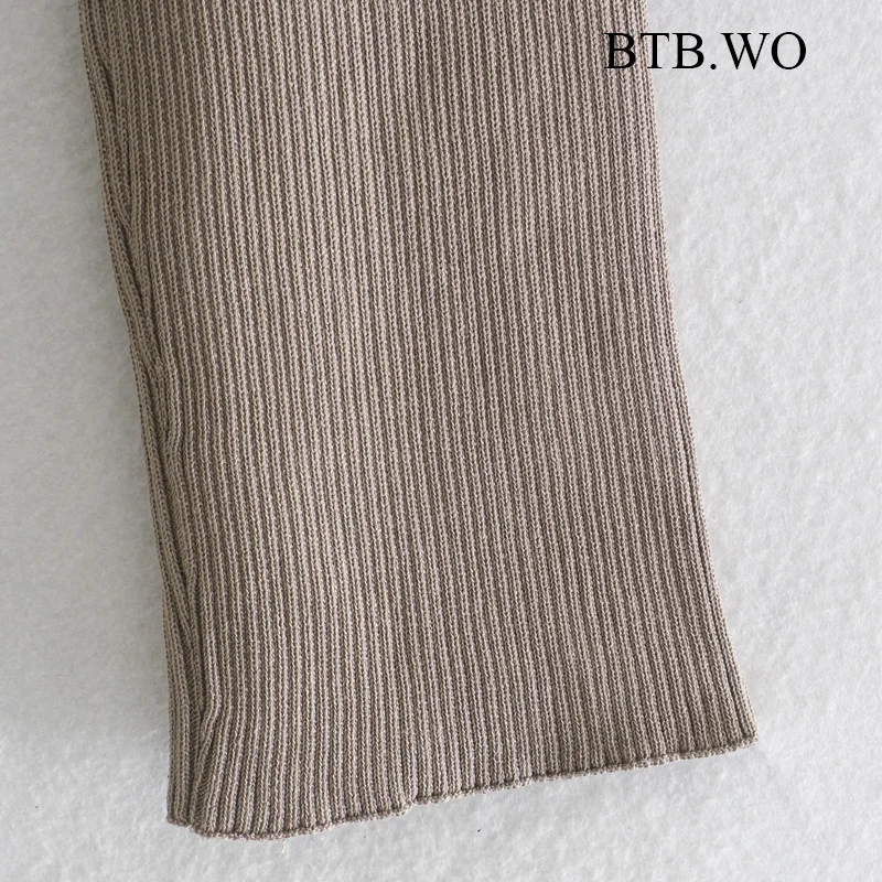 

BTB.WO Za Women Stylish Chic Pullover Sweater Women Solid Turtleneck Sweaters Lady Streetwear Female Pullovers Chic Tops